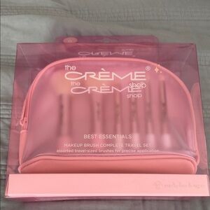 The Crème‎ Shop Pink Makeup Brush Travel Set